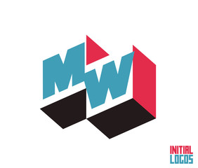 MW Initial Logo for your startup venture