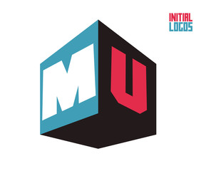 MU Initial Logo for your startup venture