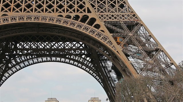 Eiffel Tower,Elevator, Paris, France, Europe.