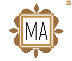 MA Initial Logo for your startup venture