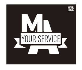 MA Initial Logo for your startup venture