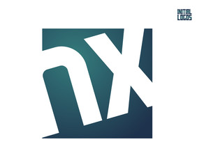 Fototapeta premium NX Initial Logo for your startup venture