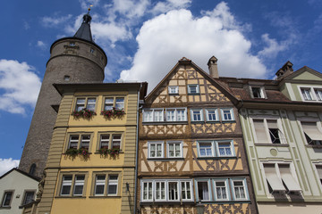 Fototapeta na wymiar historische Altstadt von Kitzingen, Unterfranken, Bayern, Deutschland