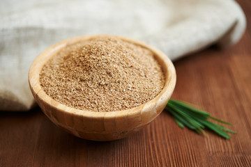 oat bran in bowl