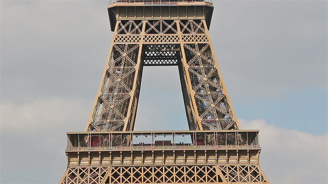 Eiffel Tower, Paris, France, Europe. Zoom.