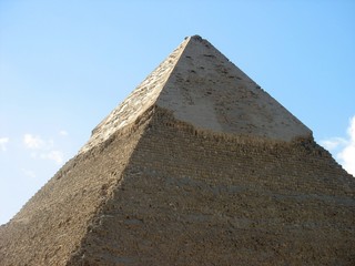 Fototapeta na wymiar The Great Pyramid of Giza or the Pyramid of Khufu or the Pyramid of Cheops, Cairo, Egypt