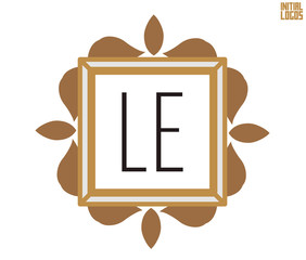 LE Initial Logo for your startup venture