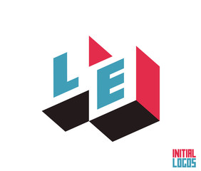 LE Initial Logo for your startup venture