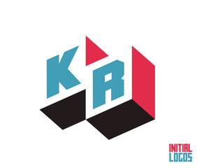 KR Initial Logo for your startup venture