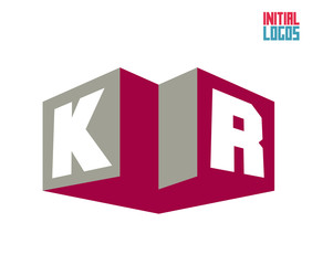 KR Initial Logo for your startup venture