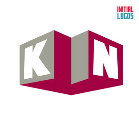 KN Initial Logo for your startup venture