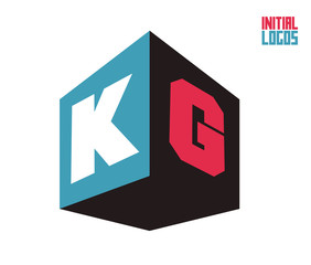 KG Initial Logo for your startup venture