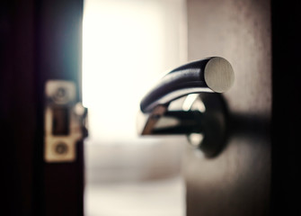 Close up of the doorway