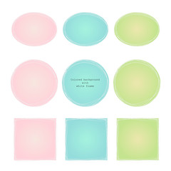 colored texture with gradient white frame