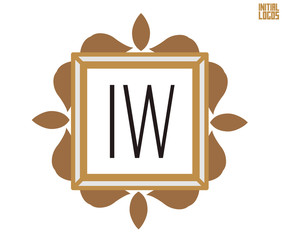 IW Initial Logo for your startup venture