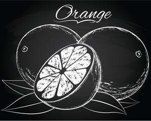 Vector ripe orange