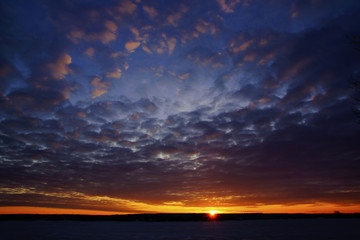 Fototapeta premium The sky at sunset spring day