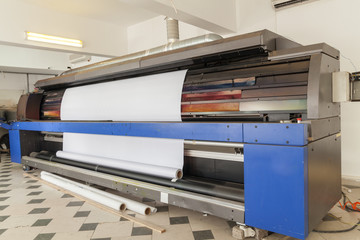 professional printing machine in printing house