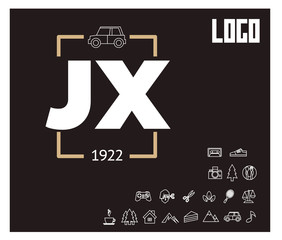 JX Initial Logo for your startup venture