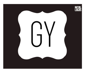 GY Initial Logo for your startup venture