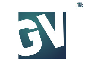 GV Initial Logo for your startup venture