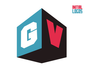 GV Initial Logo for your startup venture