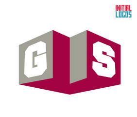 Fototapeta premium GS Initial Logo for your startup venture