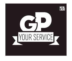Fototapeta premium GP Initial Logo for your startup venture
