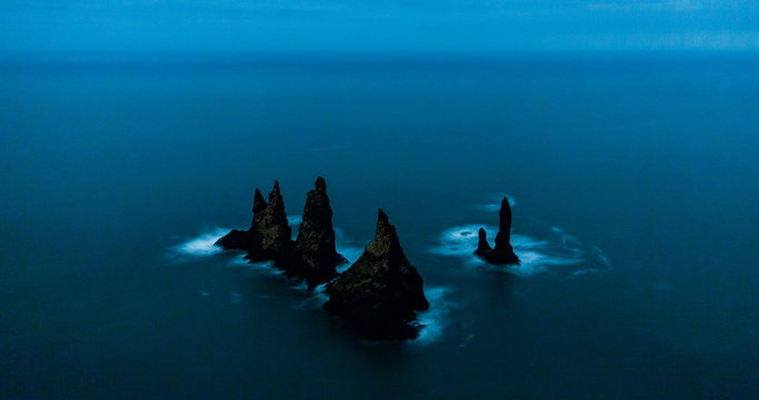 Vik rock formation in Iceland