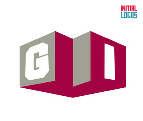 GI Initial Logo for your startup venture