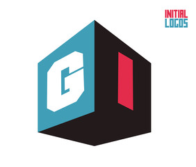 GI Initial Logo for your startup venture