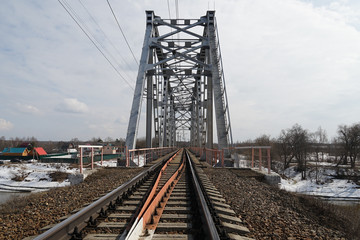 Fototapeta na wymiar railway bridge