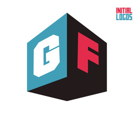 GF Initial Logo for your startup venture