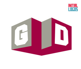 Fototapeta premium GD Initial Logo for your startup venture