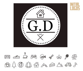 GD Initial Logo for your startup venture