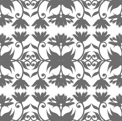 Royal seamless pattern with floral ornament for your creative de