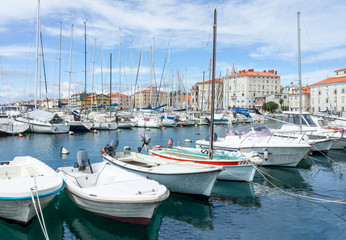 Boats parking near quay