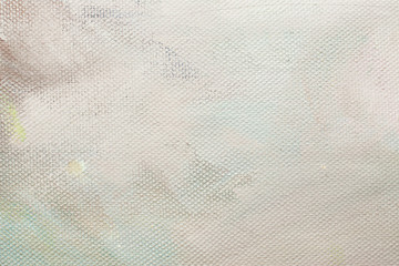 Color the canvas with oil paints