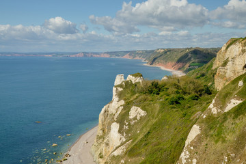 Hooken cliffs with Hooken beach underneath
Jurassic Coast, Branscombe, Devonshire, England, United Kingdom