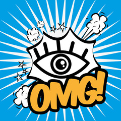 comic pop art design 