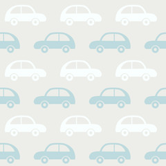 Vector seamless pattern with cars