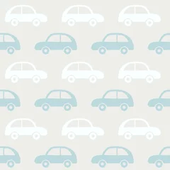 Wall murals Cars Vector seamless pattern with cars