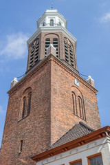 Fototapeta na wymiar Church tower in the center of Winschoten
