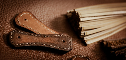 Trunk Maker at work in his luxury leather workshop