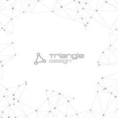 Abstract Polygonal Geometric Background with copyspace. Vector Lowpoly Illustration