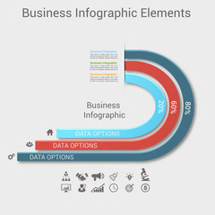 Business Infographics Vector illustration. can be used for workflow layout, banner, diagram, number options, step up options, web design.