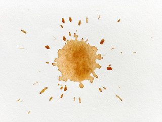 coffee stain on paper