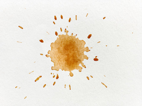 Fototapeta coffee stain on paper