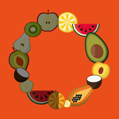 Fruits icon design, vector illustration