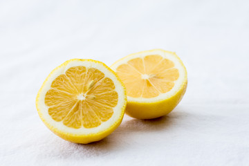 Fototapeta na wymiar lemons on a white background 
